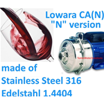 Lowara twin-impeller centrifugal pump CAM120/33N 1,1Kw 1,5Hp made of AISI316 mechanical seal NBR voltage 1x220/240V 50Hz