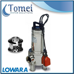 Pompe relevage eaux usees submersible DOMO10 0,75kW 230V Bicanale Flotteur Lowara