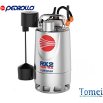 Pedrollo RX-VORTEX-GM Elettropompe sommergibili per acque sporche RXm3/20-GM 0,55kW 0,75HP Monofase Cavo 5m