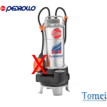 Pedrollo VX VORTEX Tauchmotorpumpen für Abwasser VX 8/35 0,55kW 0,75HP Drei Phasen Kable 5m