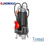 Pedrollo MC /45 "DOUBLE-CHANNEL" Submersible pump for sewage water MC 10/45 0,75kW 1Hp Three-phase 400V Cast Iron Pump body Stainless Steel AISI 304 DOUBLE-CHANNEL Impeller Cable 10m